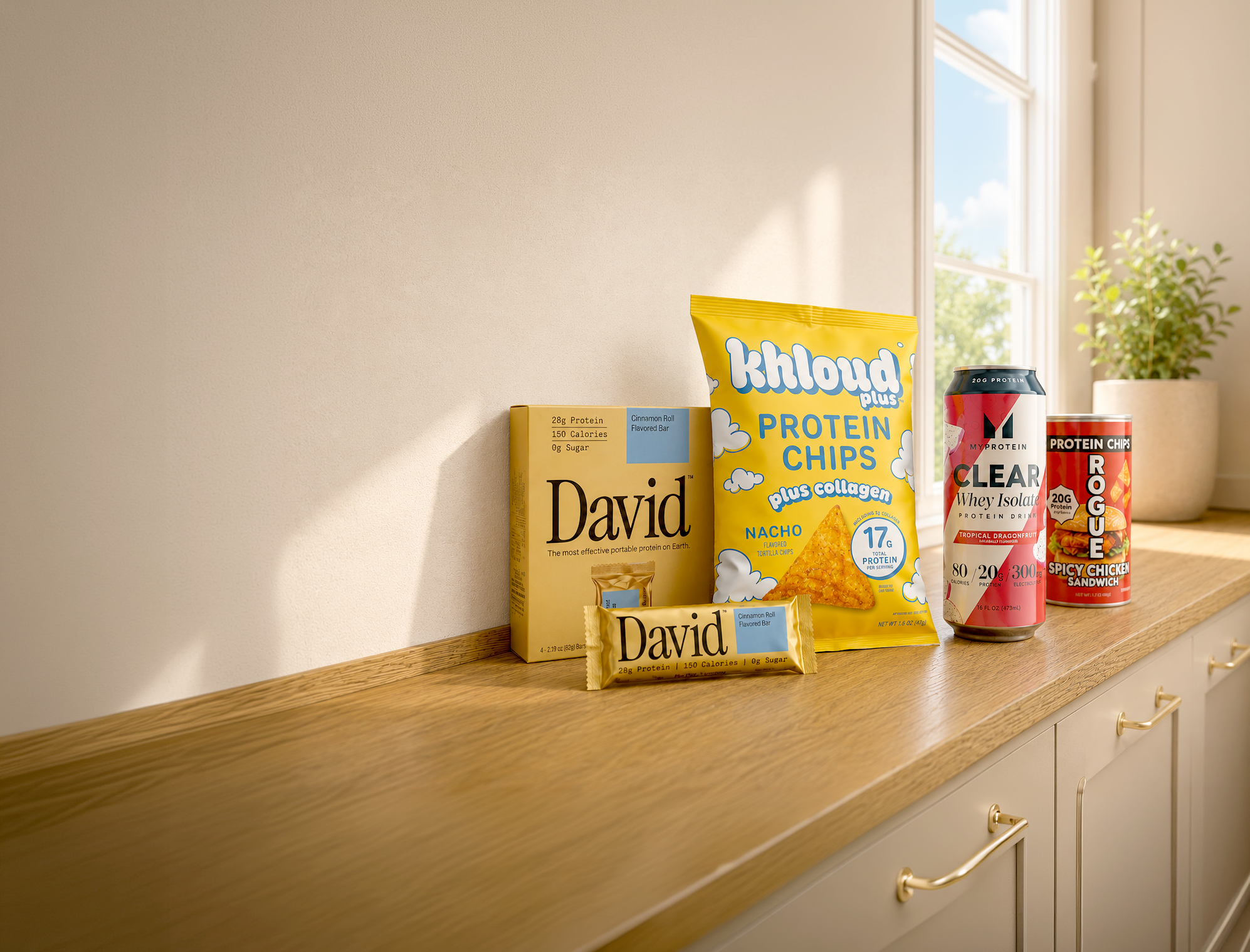 Generated product shot — sunlit countertop